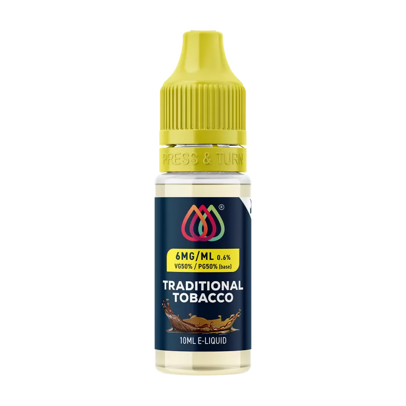 Traditional Tobacco E-Liquid by Aquavape - 10ml - 18mg - Vape Product (75BE5A) - Image 2