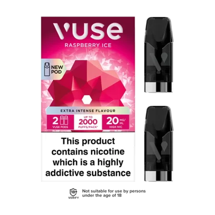 Raspberry Ice Vuse Pro Pods - 20mg - Vape Product