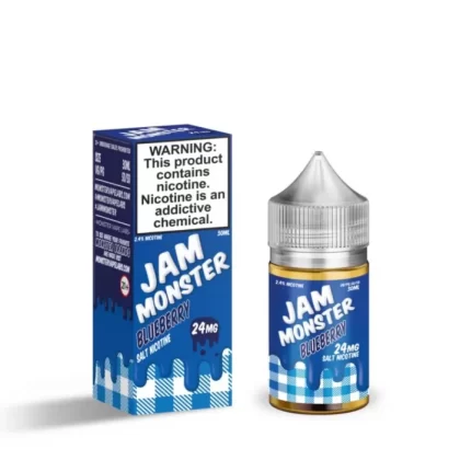 Jam Monster Salt Blueberry eJuice - Vape Product; Vape Product, Vape Product (AA9E2C)