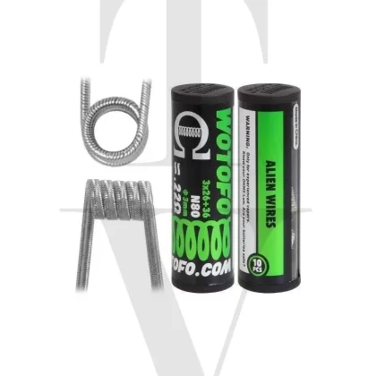 WOTOFO ALIEN WIRES 0.22OHM PREBUILT COILS