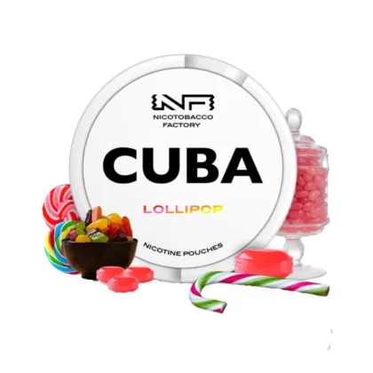 Woreczki nikotynowe CUBA WHITE 16mg – Lollipop Snus AKCYZA