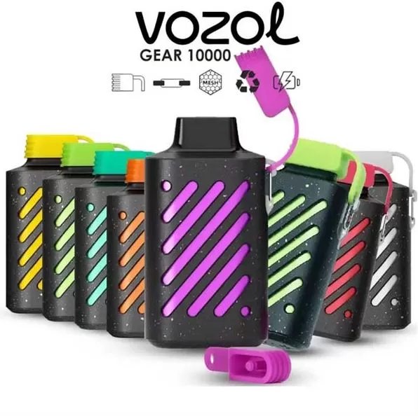 Vozol Gear Rechargeable Disposable Vape (10,000 Puffs) - Grape Ice / 50 mg - Image 2