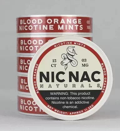 Buy Nic Nac Blood Orange 3MG Nicotine Pouch Online - Vape Store