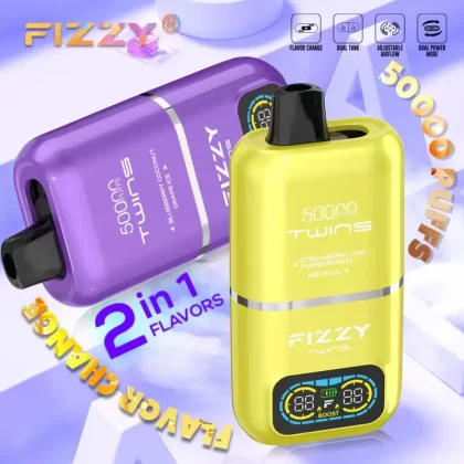 FIZZY Twins 50000 – 50K Puffs Two Modes 50ml E-liquid Disposable Vape - Flamevape
