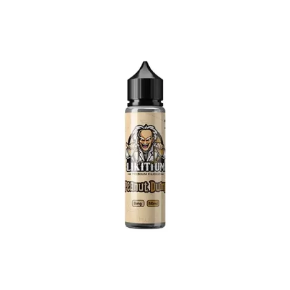 Likitium 0 mg nikotinfreies Shortfill E-Liquid 50 ml (70VG/30PG) - Geschmack#Erdnuss-Dump>Smookie>Sangria>Mango-Tango>Blaue Theorie>Gummibeere (C6CDD7)