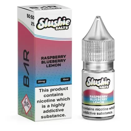Raspberry Blueberry Lemon Slushie Bar Nic Salts E-Liquid - 10mg
