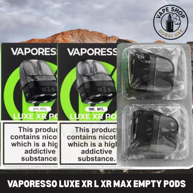 VAPORESSO Luxe XR l XR MAX Empty Pods RDL & MTL Pod Cartridge in Dubai