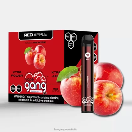 Vape Gang XL Disposable Vapes 600 puffs (Box of 10) 6006N73 Red Apple – Vape Gang Australia - Bangvapeaustralia