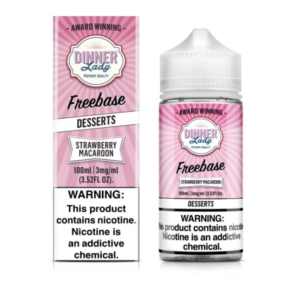 Dinner Lady Strawberry Macaroon 100ml E-Juice - Ecigmafia