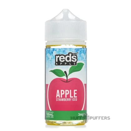 Daze – Reds Strawberry Apple Iced 100mL - Nicotine Strength#0mg>3mg>6mg