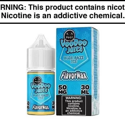 BLUE RAZZ ICE BY VOODOO JUICE FLAVORMAX SALTS 30ML - Vapejuice