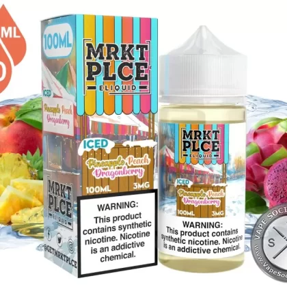 Iced Pineapple Peach Dragonberry by MRKT PLCE 100ml - Vape Product, Vape Product
