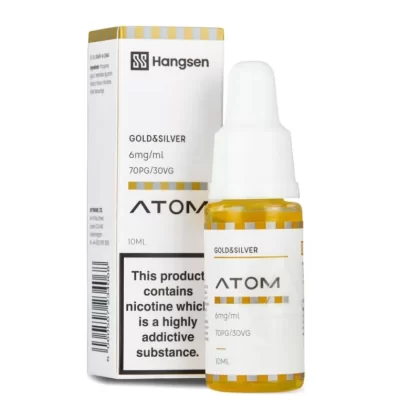 Gold & Silver E-Liquid Atom Series by Hangsen (10ml) - 18mg