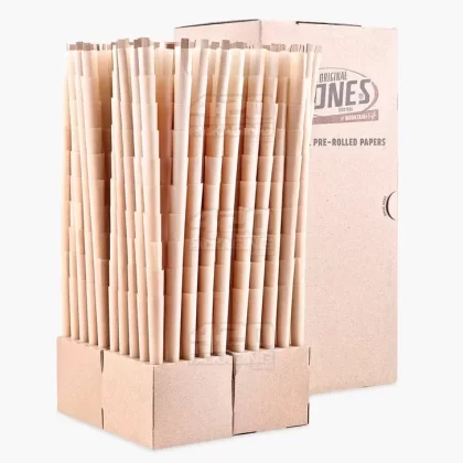 CONES | Natural King Size Pre-Rolled Cones | 109mm – Unbleached Paper – 1000 Count