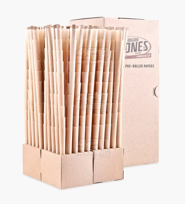 CONES | Natural King Size Pre-Rolled Cones | 109mm – Unbleached Paper – 1000 Count