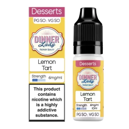Lemon Tart E-Liquid 50/50 Series by Dinner Lady (10ml)