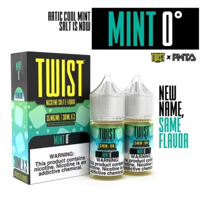 TWIST Salt Nic Premium E-Liquid 30ml 2pk - Iced Watermelon Madness / 35mg - Skullvaping
