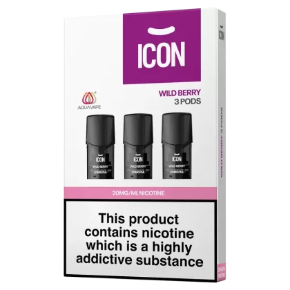 ICON Aquavape Wild Berry Pods (Pack of 3) - 20mg