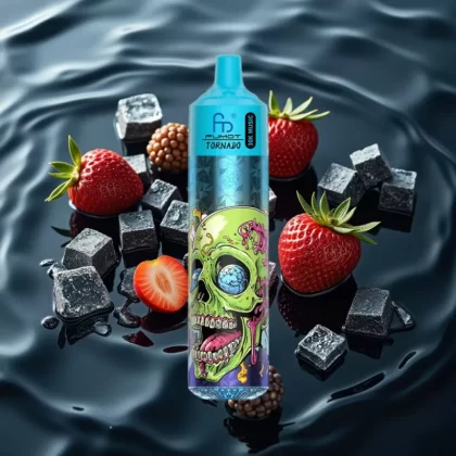 Fumot RandM Tornado 30000 Puffs Disposable Vape Black Ice 30mL 5% Mesh LED - Bangvapeaustralia