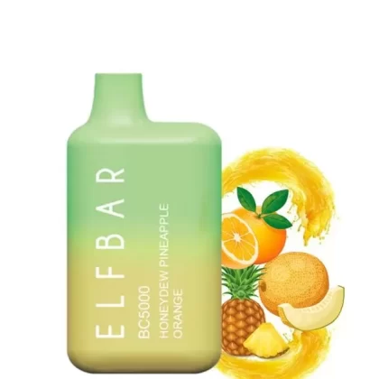 Elf Bar Honeydew Pineapple Orange BC5000 Disposable Pod - Vapebar Pk