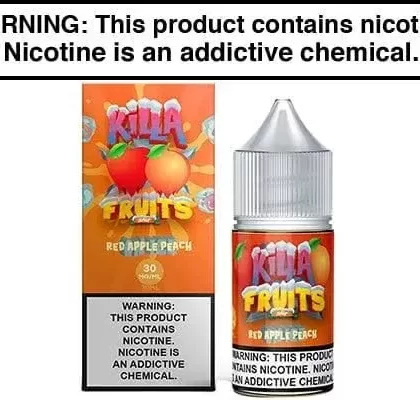 RED APPLE PEACH ICE BY KILLA FRUITS SALT 30ML - Vape Product, Vape Product