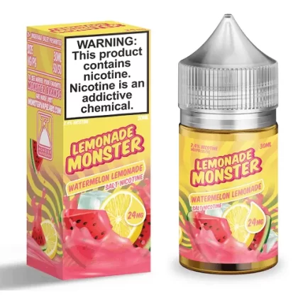 Watermelon Lemonade 30ml Nic Salt Vape Juice – Lemonade Monster - Vape Product, Vape Product