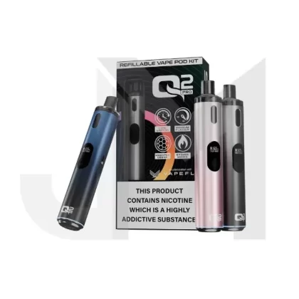 Q2 Pro Refillable Pod Vape Kit (Buy 1 Get 2 Nic Salts Free)
