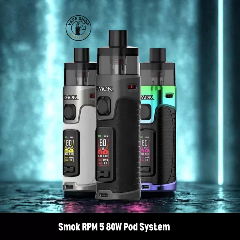 Smok RPM 5 80W Pod System In Dubai, UAE - Beige Prism Rainbow, Black (5F4A70)