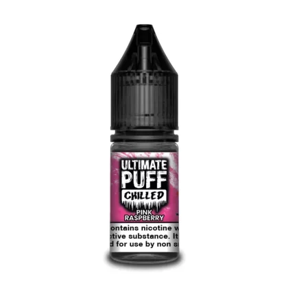 Ultimate Puff Chilled Pink Raspberry 10ml Vape Juice - 10 Pack - Strength 6mg