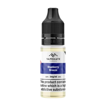 Vapemate Classic Blueberry Breeze 10ml - 3mg - Vape Product