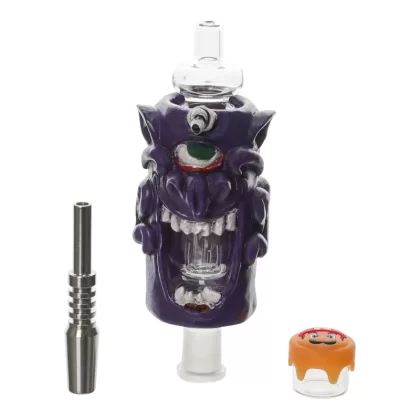 Maniac Monster Nector Collector – 8in - Design#Purple Cyclops>Giggling Yellow