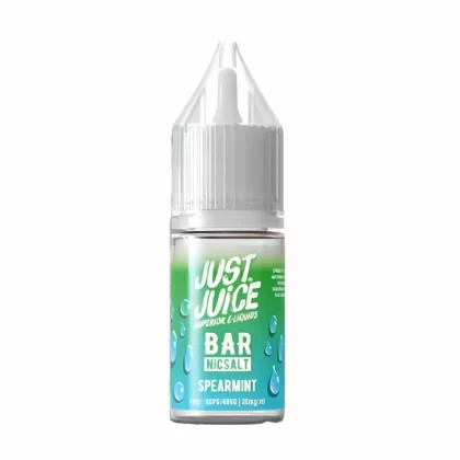 Just Juice Bar Spearmint Nic Salt Vape Juice- 10 Pack - Strength 5mg