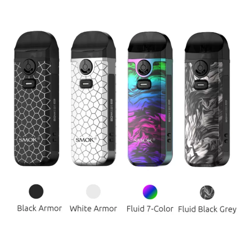 Smok Nord 4 Pod System Kit 80W 2000mAh - Blue Grey Armor / CN-SZ - Image 3