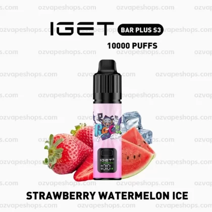 IGET Bar Plus S3 Kit – Strawberry Watermelon Ice - Ozvapeone