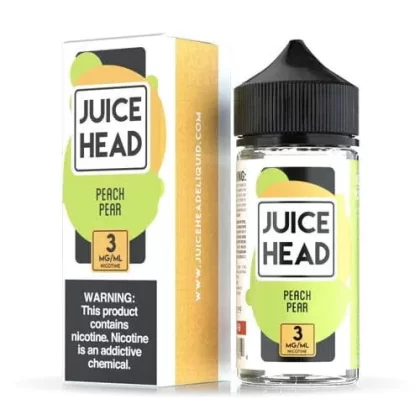 Juice Head Peach Pear Vape e-Liquid 100mL - Beyondvape