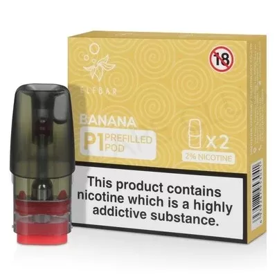 Banana Elf Bar Mate P1 Prefilled Pod - Ecigpremium