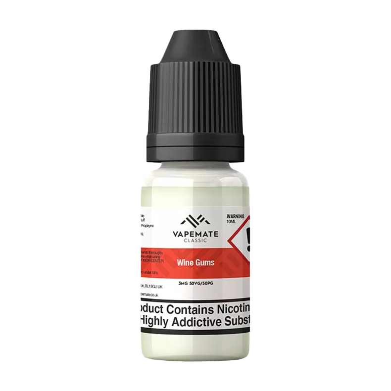 Vapemate Classic Wine Gums 10ml - 12mg - Vape Product