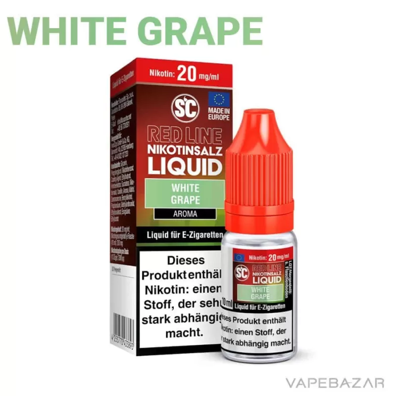 SC Red Line Nikotinsalz Liquid – White Grape - 5mg/ml, 20mg/ml; Traube