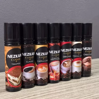 Nezkape 65ml 60/40 Pod Friendly w/ real coffee beans - Caramel Macchiato / 12mg