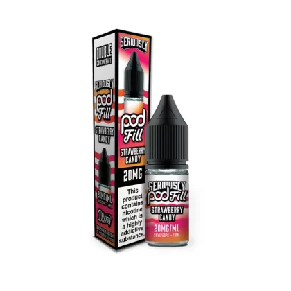 Strawberry Candy Nic Salt E-Liquid by Seriously Pod Fill - 5 mg - Low Strength