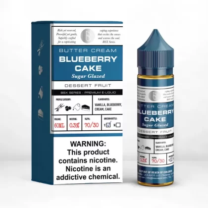 Glas BSX Premium E-Liquid 60ml - Blueberry Cake / 6mg - Skullvaping