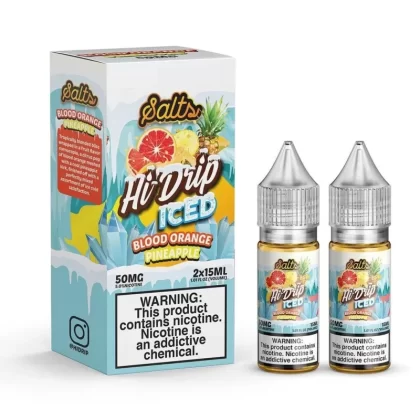 ICED Blood Orange Pineapple Salt Nic By HI-DRIP Salts (30ml) 20mg/50mg