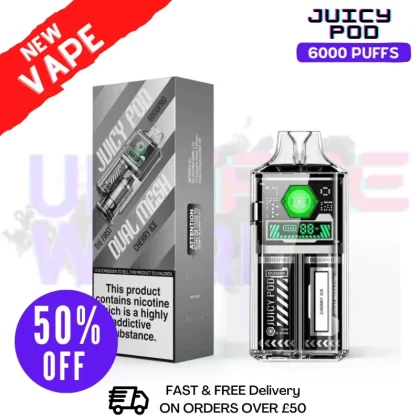 Juicy Pod 6000 Pro Cherry Ice Disposable Bar Kit
