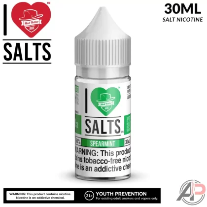 I Love Salts Spearmint Salt Nicotine 30mL - Salt Nicotine 25mg - 30mL, Salt Nicotine 50mg - 30mL