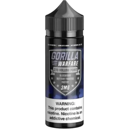 Sale $9.95 – .270 Hollow Point 120ml Vape Juice – Gorilla Warfare