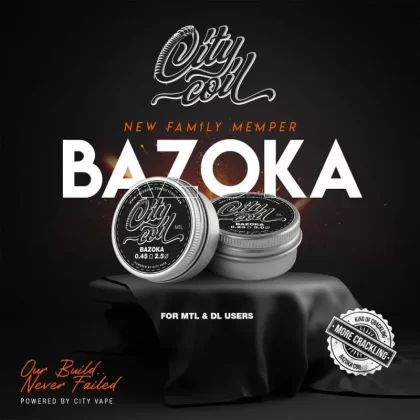 CITY COIL MTL BAZOKA 0.45 OHM BOX OF 2 COILS