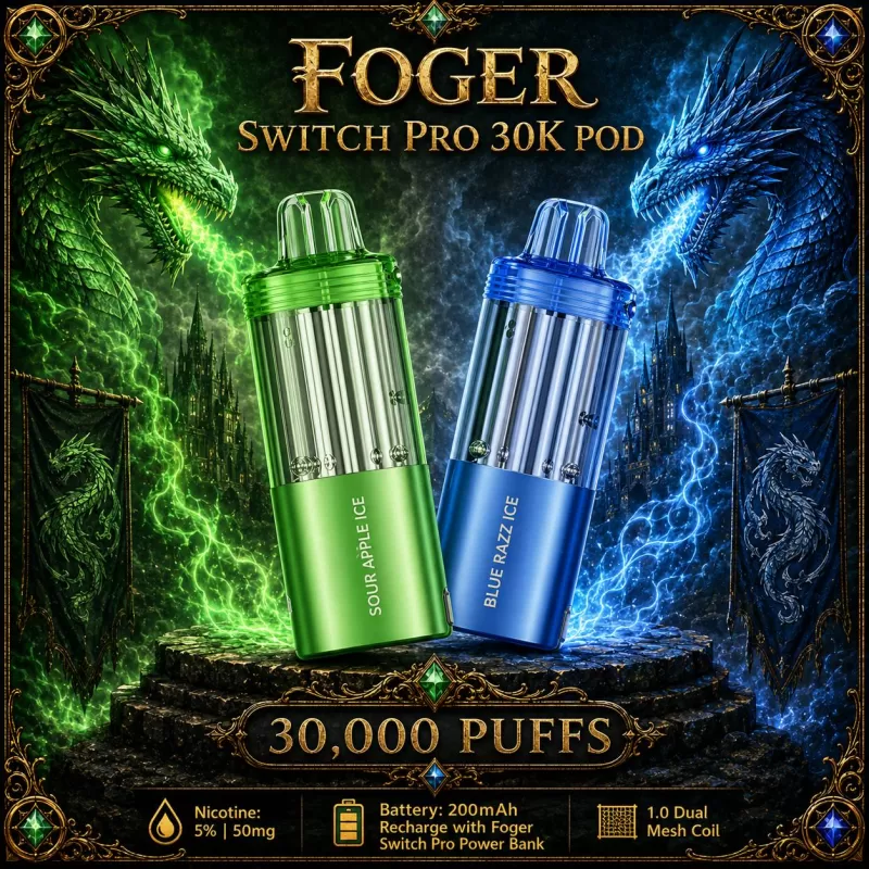 Foger Switch Pro 30K POD TEXAS COMPLIANT AVAILABLE - Strawberry Cupcake