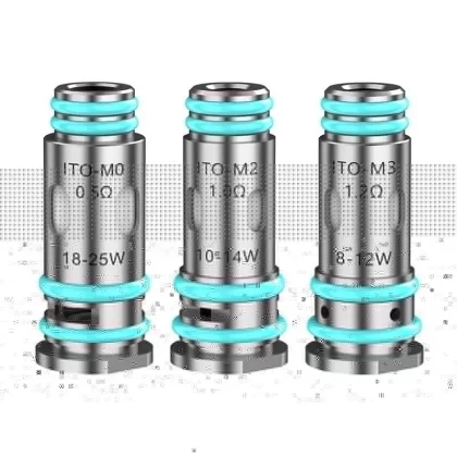 Voopoo ITO Coil 5pcs/pack - Type#M3 1.2ohm>M2 1.0ohm>M1 0.7 ohm>M0 0.5ohm
