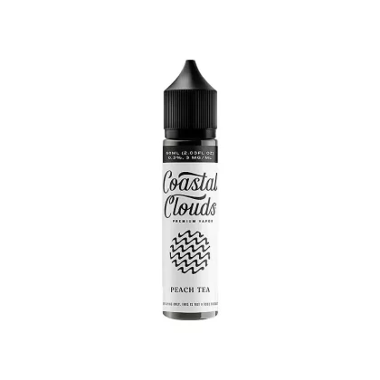 Coastal Clouds – Peach Tea – 60mL - Nicotine (milligram)#3mg