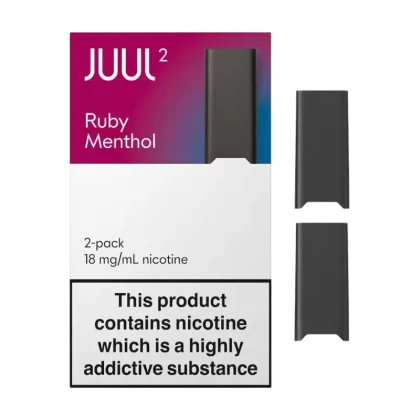 JUUL2 Ruby Menthol (Pack of 2) - 18mg - Vape Product